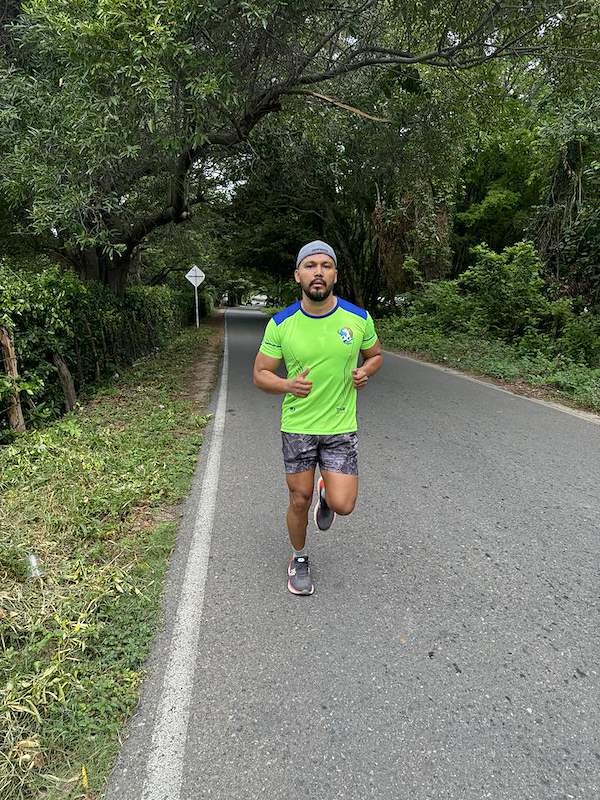 Germán corriendo